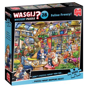 Puzzel Wasgij Mystery 28 - Kat-en-muisspel! - 1.000 st. - afbeelding 1
