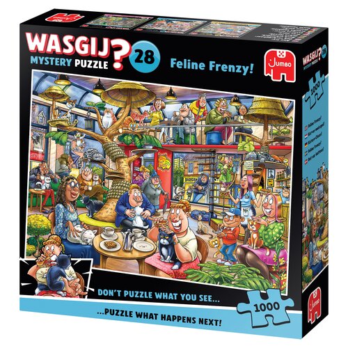 Puzzel Wasgij Mystery 28 - Kat-en-muisspel! - 1.000 st. - afbeelding 3
