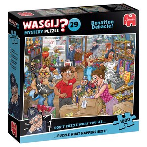 Puzzel Wasgij Mystery 29 - Donatiedebacle! - 1.000 st. - afbeelding 1