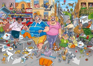 Puzzel Wasgij Original 46 - Buitenkansjes! - 1.000 st. - afbeelding 2