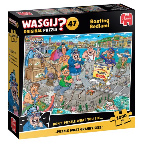 Puzzel Wasgij Original 47 - De boot in! - 1.000 st. - afbeelding 1