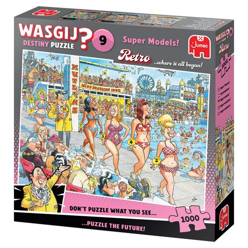 Puzzel Wasgij Retro Destiny 9 - Topmodellen! - 1.000 st. - afbeelding 1