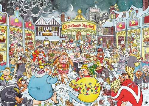 Puzzel Xms Wasgij Very Merry 1000 - afbeelding 2