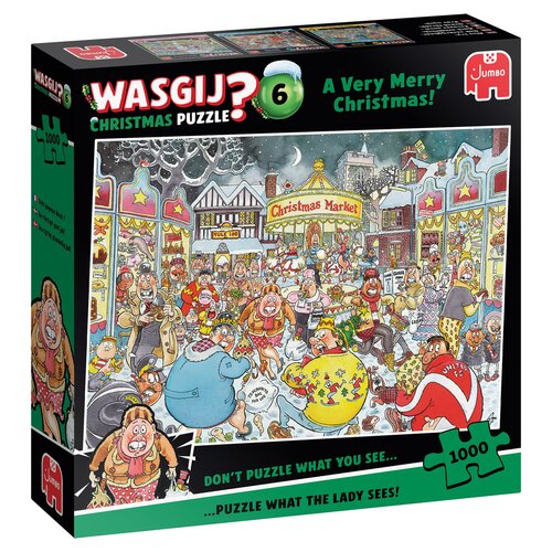Puzzel Xms Wasgij Very Merry 1000 - afbeelding 1