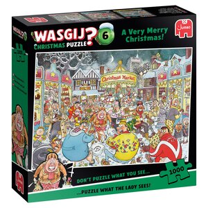 Puzzel Xms Wasgij Very Merry 1000 - afbeelding 1