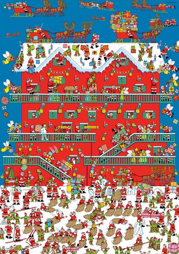 Puzzel Xms Where's Wally Santa - afbeelding 2