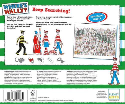 Puzzel Xms Where's Wally Ski - afbeelding 3