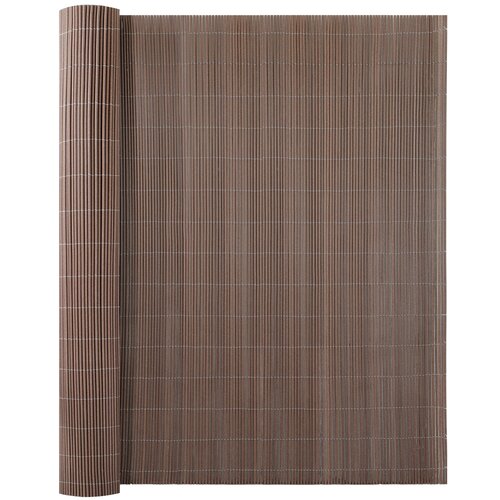 Pvc Balkonscherm 90 X 300 Cm Bruin - afbeelding 1