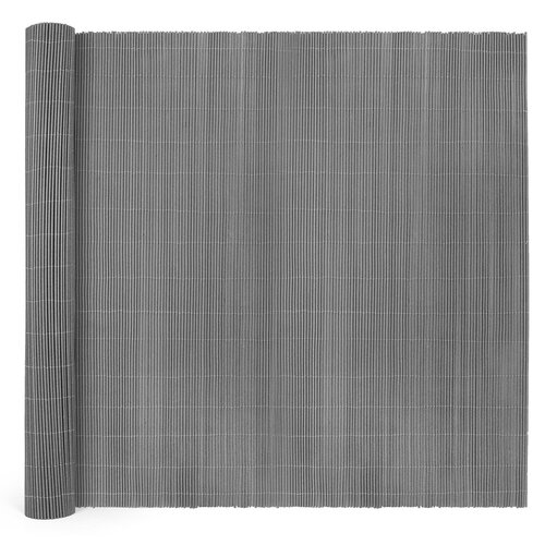 Pvc Balkonscherm 90 X 300 Cm Grijs - afbeelding 1