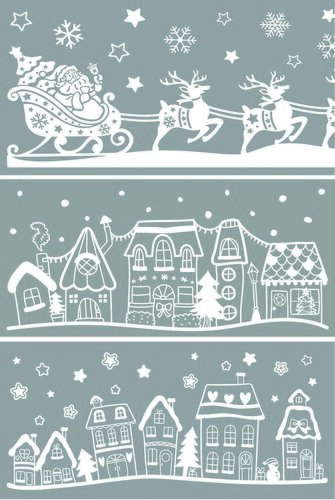 Raamsticker 49x23cm wit a3