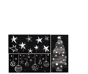 Anna's Collection 3-pack raamstickers kerst - L 49 x B 39 cm