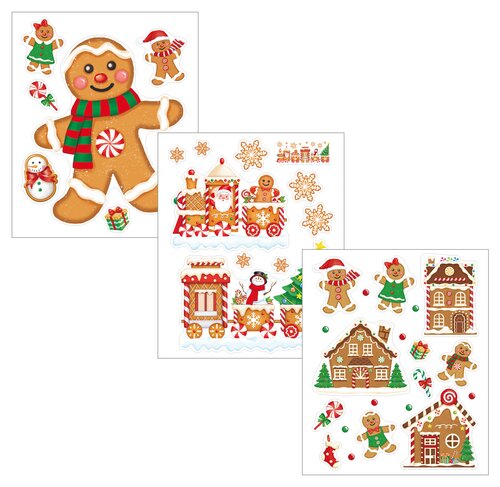 Raamsticker peperkoek 34.5x28.5cm