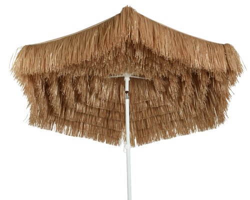 Rafia Parasol Natural - Ø 180 x H 210 cm - afbeelding 3