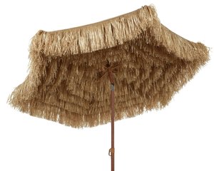 Rafia Parasol Natural - Ø 180 x H 210 cm - afbeelding 4