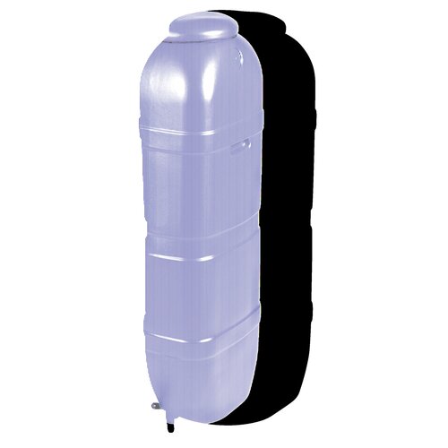 Regenton 100 l kunststof zwart 'slimline' H96x36x32cm