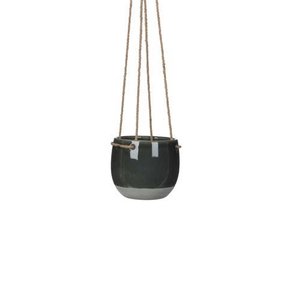 Resa hangpot rond d.grijs - h11,5xd13,5cm