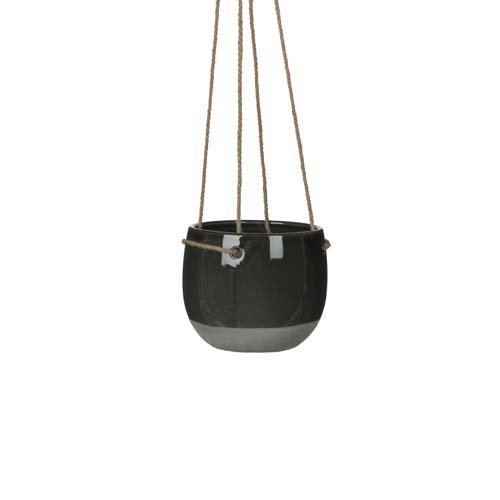 Resa hangpot rond d.grijs - h13,5xd16,5cm