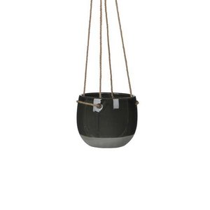 Resa hangpot rond d.grijs - h13,5xd16,5cm