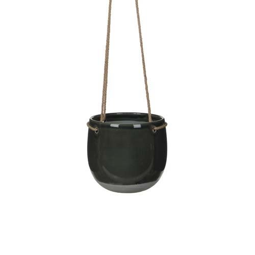 Resa hangpot rond d.grijs - h17xd18,5cm