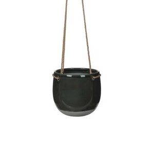 Resa hangpot rond d.grijs - h17xd18,5cm