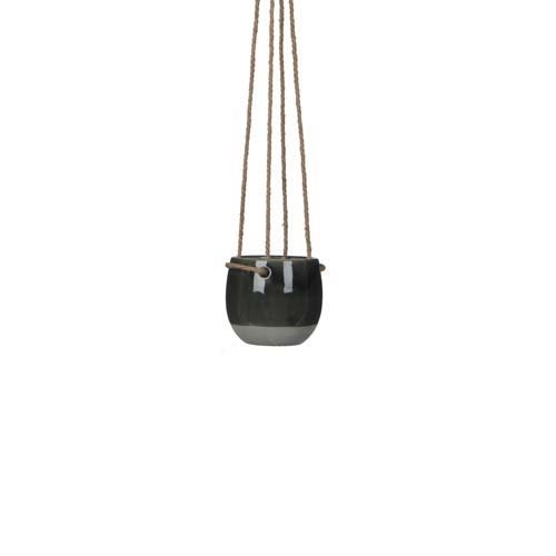 Resa hangpot rond d.grijs - h8,5xd10cm
