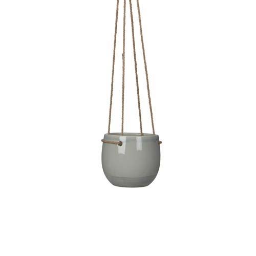 Resa hangpot rond l.grijs - h11,5xd13,5cm