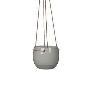 Resa hangpot rond l.grijs - h13,5xd16,5cm