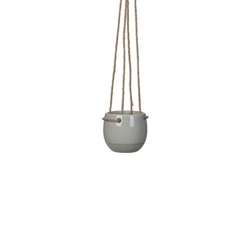 Resa hangpot rond l.grijs - h8,5xd10cm