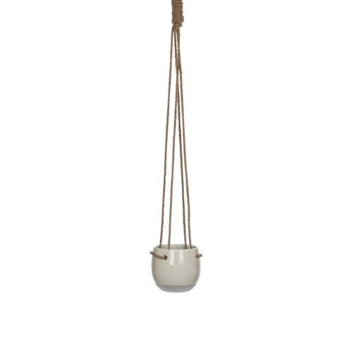 ei hoeveelheid verkoop analoog Resa hangpot rond wit - h8,5xd10cm - Tuincentrum Coppelmans