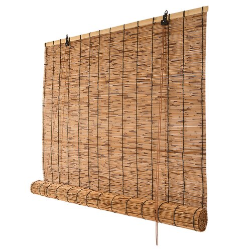 Rolgordijn riet 180 x 250 cm carbonized - afbeelding 1