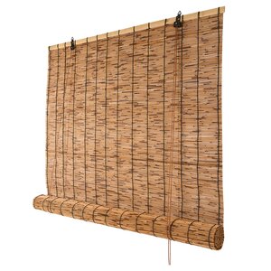 Rolgordijn riet 180 x 250 cm carbonized - afbeelding 1