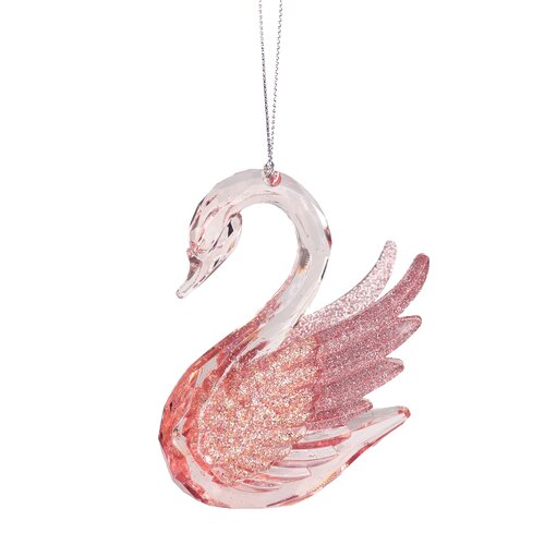 ROSE GOLD SWAN ORNA