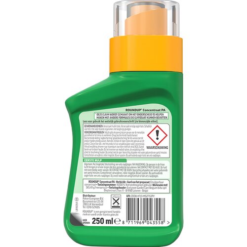 ROUNDUP® PA Totaal Onkruidvrij Concentraat 250ml - afbeelding 3