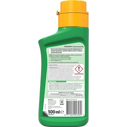 ROUNDUP® PA Totaal Onkruidvrij Concentraat 500ml - afbeelding 3