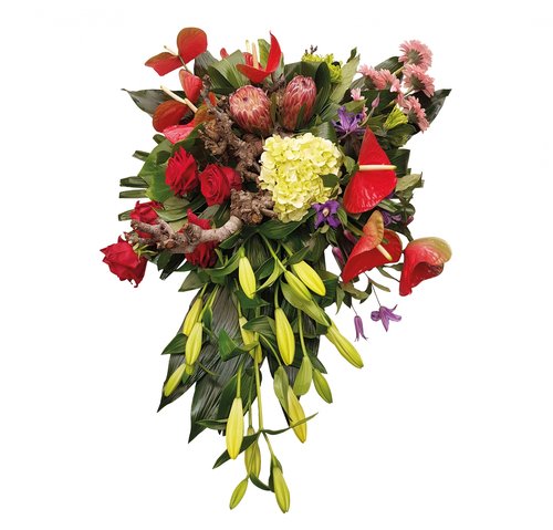 Rouwarrangement 'Diepe verslagenheid' - D 80 cm