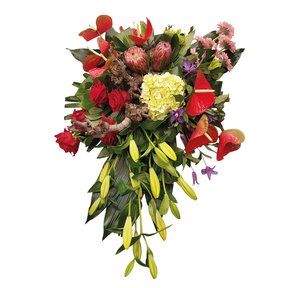 Rouwarrangement 'Diepe verslagenheid' - D 80 cm