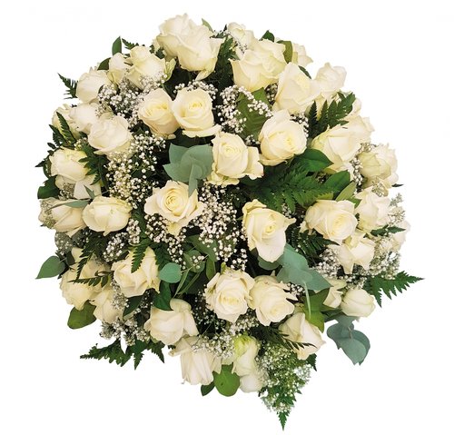 Rouwarrangement 'Geen woorden voor' - D 50 cm