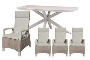 Royal seasons® Athene/Jura dining set voor 4 personen - afbeelding 1