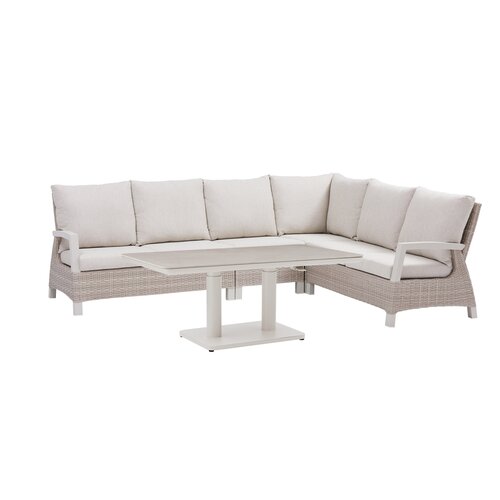 Royal seasons® Athene/Jura hoeklounge met verstelbare tafel - afbeelding 1
