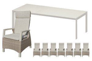 Royal seasons® Athene/Noordwijk dining set voor 8 personen - afbeelding 1