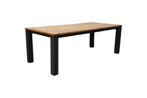 Royal Seasons® Atlanta tafel 220 x 100 cm zwart