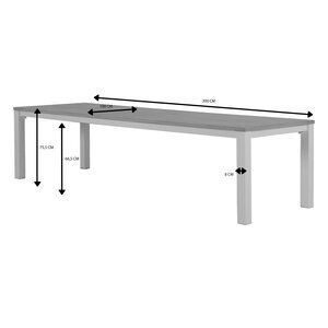 Royal Seasons® Atlanta tafel 300 x 100 cm zand - afbeelding 2