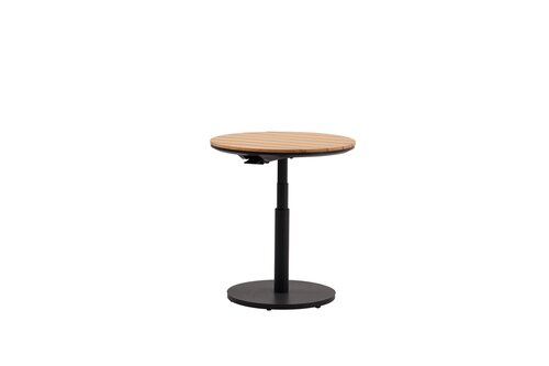 Royal Seasons® Bahia bijzettafel in hoogte verstelbaar D60 x 45/66 cm zwart