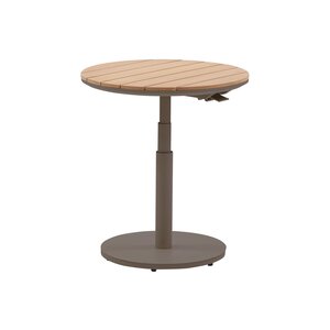 Royal Seasons® Bahia bijzettafel in hoogte verstelbaar D60 x 45/66 cm espresso
