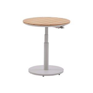Bahia bijzettafel rond in hoogte verstelbaar