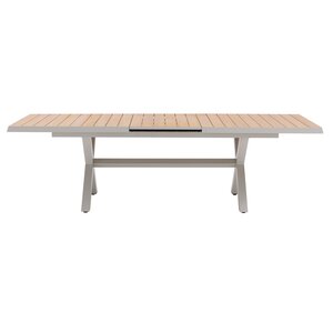 Royal Seasons® Bahia tafel uitschuifbaar 204/264 x 100 cm zand - afbeelding 3