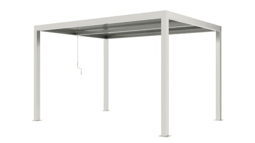 Royal Seasons® Bergamo terrasoverkapping met verlichting aluminium 3x4m zand