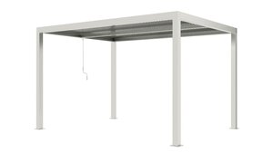 Royal Seasons® Bergamo terrasoverkapping met verlichting aluminium 3x4m zand