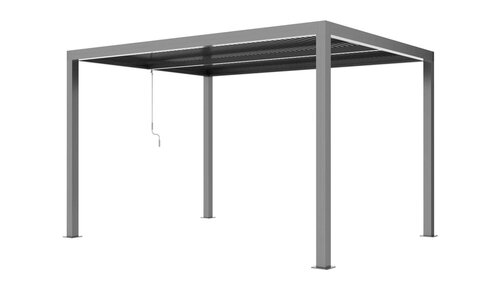 Royal Seasons® Bergamo terrasoverkapping met verlichting aluminium 3x4m antraciet - afbeelding 2