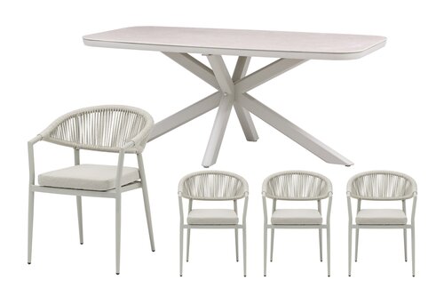 Royal seasons® Bo/Jura dining set voor 4 personen - afbeelding 1